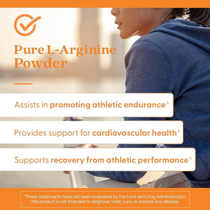 Doctors Best Pure L-Arginine Powder, Supports Cardiovascular Health, Non-GMO, Gluten Free, Soy Free, Vegan Net Wt. 10.6 oz (300 Grams)