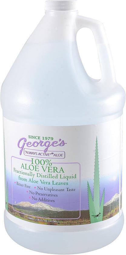 George's Aloe Vera Liquid Supplement, 128 oz