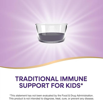 Nature's Way Sambucus Elderberry Traditional Immune Syrup for Ages 1+, Traditional Immune Support*, Antioxidant Support*, Black Elderberry Extract, USDA Certified Organic, 4 Fl Oz