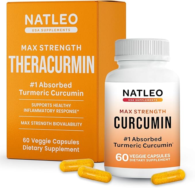 Theracurmin Turmeric Curcumin Supplement, 60 Count, High Absorption Turmeric & Curcumin -Joint Support Supplement - 42.6X More Bioavailablity