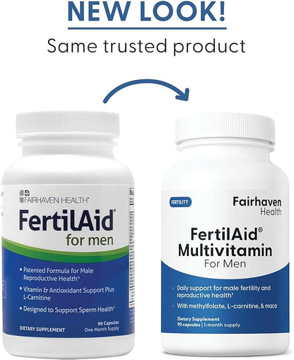 Fairhaven Health FertilAid for Men, MotilityBoost, and Countboost Combo | Fertility Supplements for Men | Male Fertility Supplement with Conception for him Prenatal Vitamin