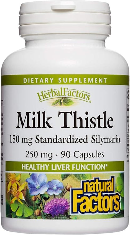 NATURAL FACTORS Milk Thistle Extract 250 Mg, 90 CT