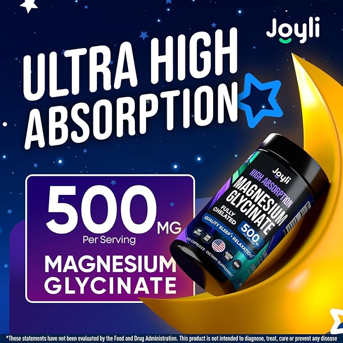 Magnesium Glycinate 500MG - Magnesium for Sleep - High Absorption Chelated Magnesium Supplement - Ashwagandha Root Extract + Manganese - Glicinato De Magnesio 400mg + 100mg 200 Vegan Capsules