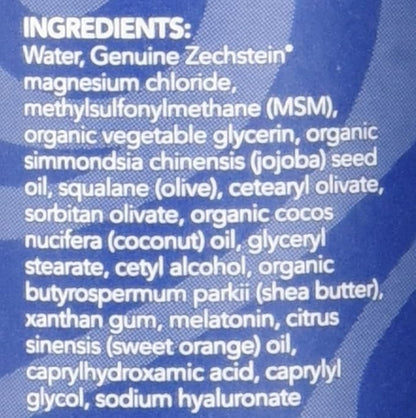 Ancient Minerals Magnesium Lotion Goodnight night cream contains melatonin with magnesium chloride and OptiMSM a topical nighttime moisturizing lotion(2.5oz)