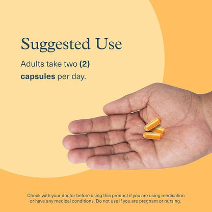 Youtheory Turmeric Extra Strength - 1,000 mg Turmeric Supplement - with 10 mg Black Pepper - Curcumin Joint Support* - Soy, Dairy & Gluten Free - 60 Vegetarian Capsules