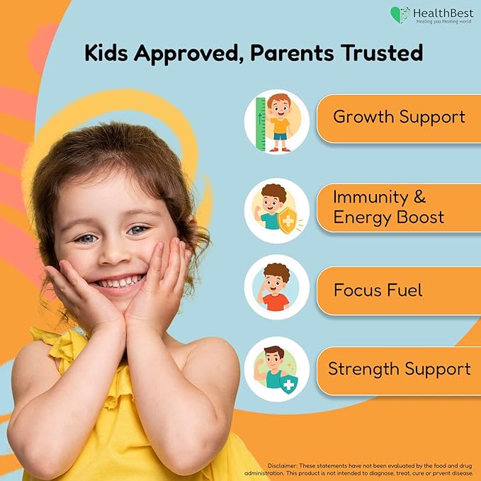 Kidbest Multivitamin Syrup for 3-13 Years Kids | 200ml