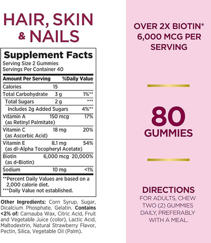 Nature's Bounty Optimal Solutions Advanced, 80 Strawberry Gummies