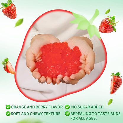 Calcium Magnesium Zinc Gummies with Vitamin D3 & K2 - High Potency Enhanced Absorption -120 Strawberry Gummies Flavored