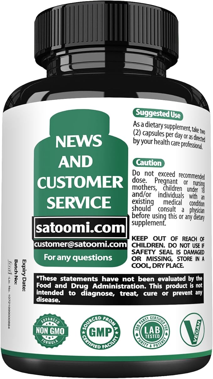 Satoomi NAD+ Supplement with Liposomal Nicotinamide Riboside - Cellular Energy & Repair, Vitality, Healthy Aging - 60 Capsules for 30 Days