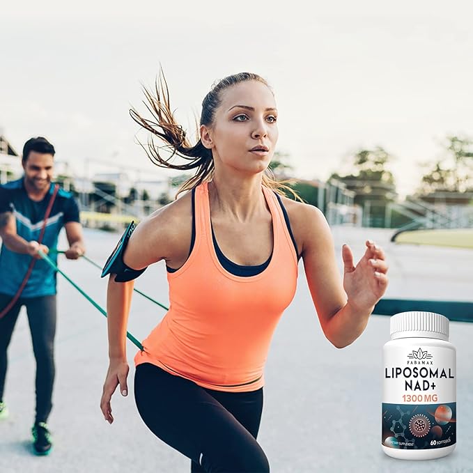 1600 mg Liposomal NAD Supplement, 98% Pure NAD+ Supplement, Superior Absorption, Alternative to Nicotinamide Riboside or NADH to Boost NAD+ for Aging Defense, Energy, Longevity, 180 Softgels