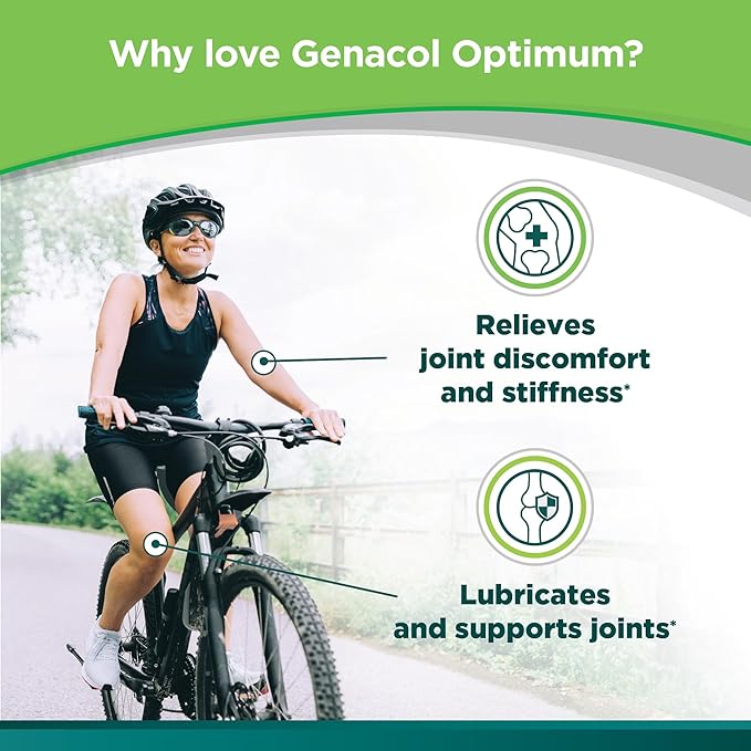 Genacol Optimum – Glucosamine, Chondroitin, MSM and Ultra-Hydrolyzed Collagen Tablets, Maintains Healthy Joints, Protects & Lubricate Cartilage, 90 Tablets (30-Day Supply)