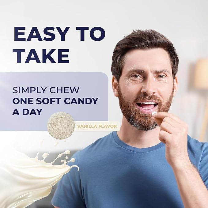 FlowForceMax Herbal Support Supplement - Natural Plant-Based Formula with Saw Palmetto Extract | 30 Chewable Tablets, 6 Month Supply, Made in USA