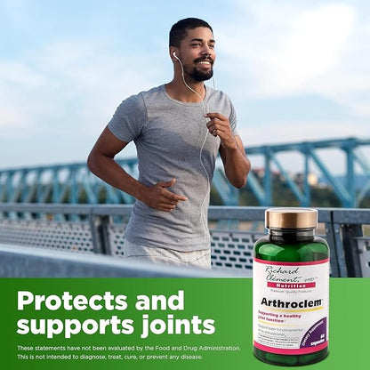 Richard Clement Nutrition Arthroclem Joint Health Supplement – Glucosamine & Chondroitin Formula for Joint Health Support – 60 Capsules