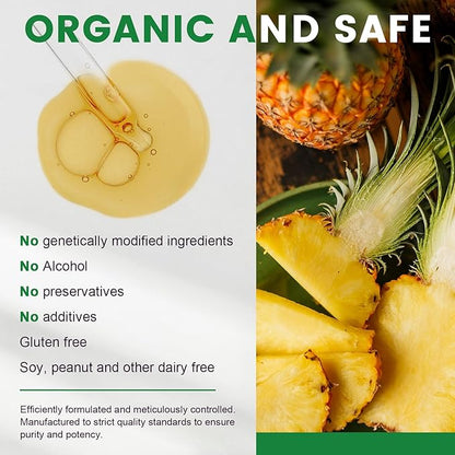 (2 Pack) Potassium Magnesium Supplement for Immune Health & Muscle Support, High Absorption, Triple Magnesium Complex with Glycinate, Taurate, Citrate and Potassium, Pineapple Flavour, 1 Fl Oz