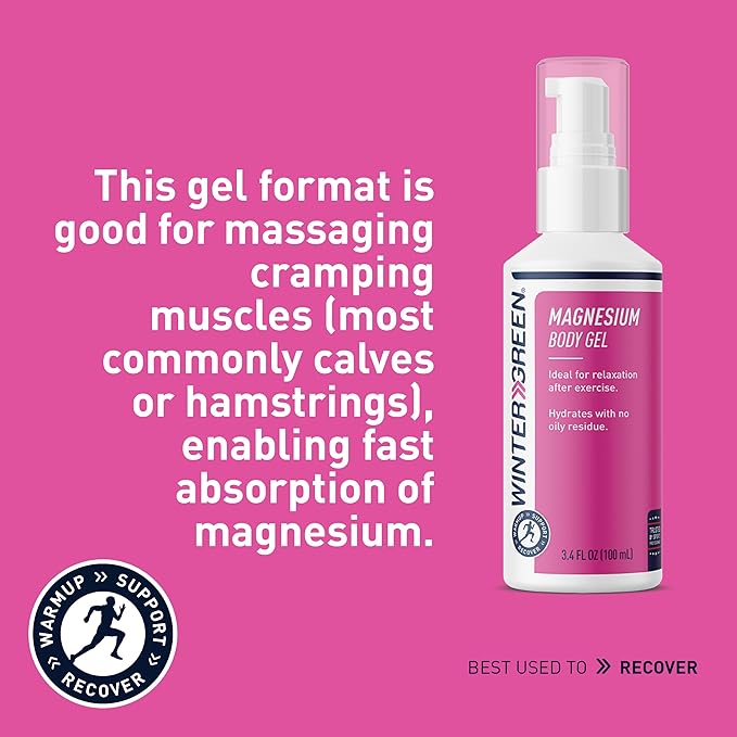 Magnesium Body Gel, Pure Magnesium, Oil, & Arnica Oil, 3.4 Fl Oz (100 ml)