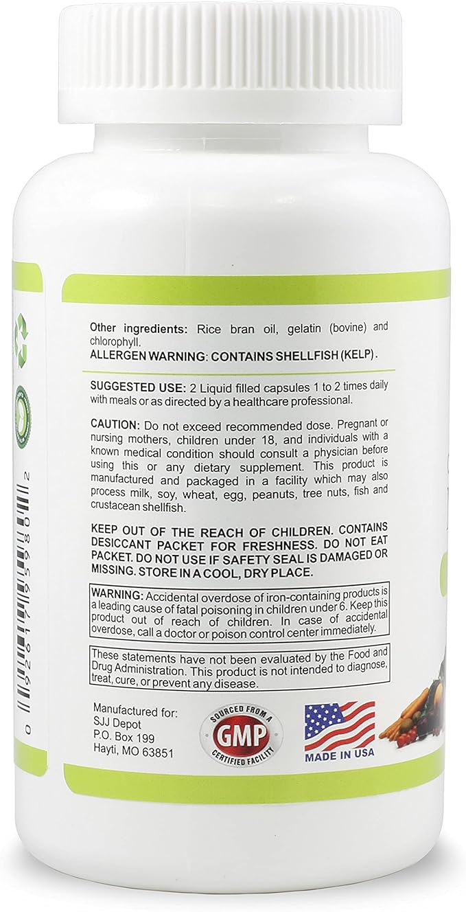 120 Multivitamin Fruit and Vegetable Liquid Capsules, Loaded Multivitamins, Supplements, Multiple Vitamin has Many Antioxidants, Daily Women Men Senior Adult Multi Vitamins