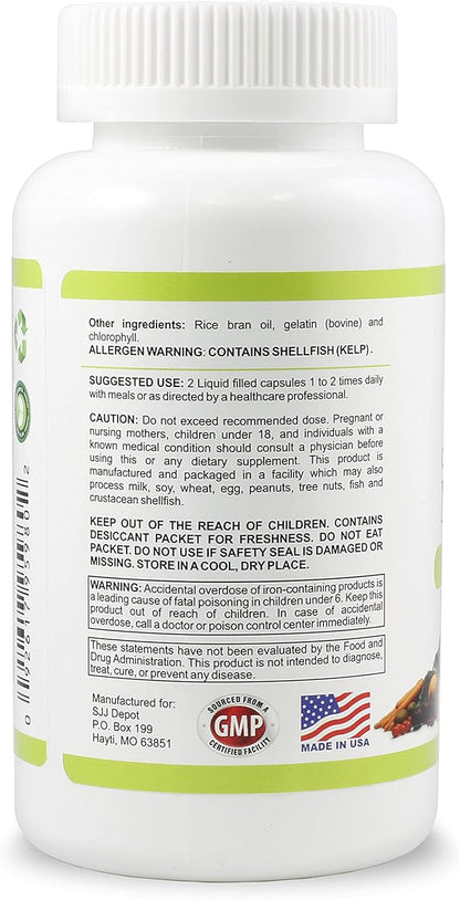 120 Multivitamin Fruit and Vegetable Liquid Capsules, Loaded Multivitamins, Supplements, Multiple Vitamin has Many Antioxidants, Daily Women Men Senior Adult Multi Vitamins