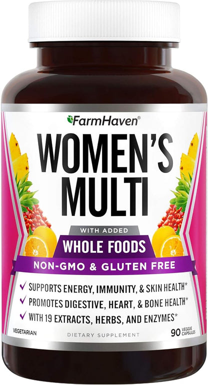 FarmHaven Multivitamin for Women | 22 Essential Nutrients and Vitamin D3 K2 Capsules