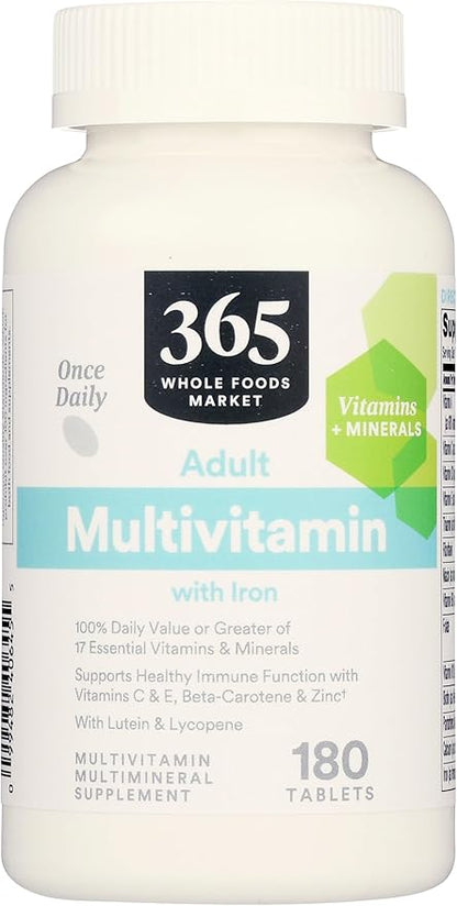 365 By Whole Foods Market, Adult Multi With Iron, 180 Count
