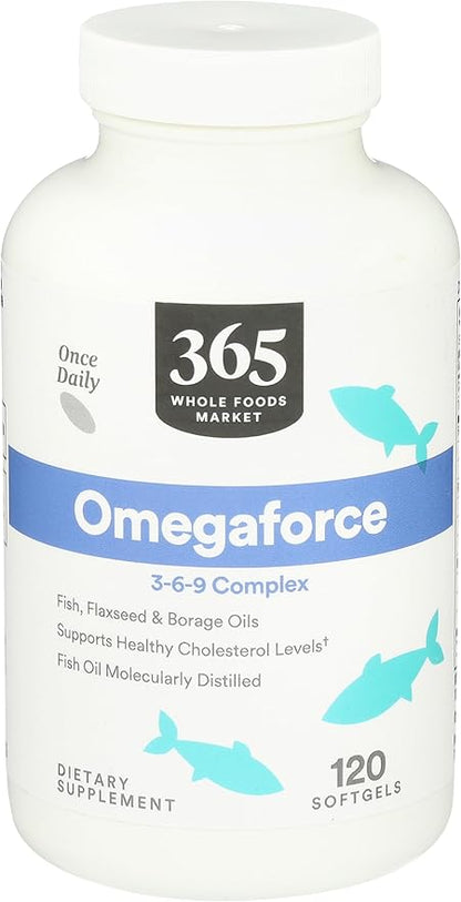 365 by Whole Foods Market, Omegaforce 3-6-9 Complex, 120 Count