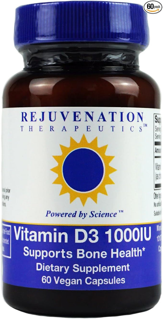 Vitamin D3 - Bone Health Support (60 Vegan Capsules)