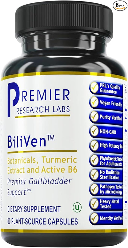 BiliVen TM, 60 Capsules, Vegan Product - Nutraceutical Gallbladder Formula for Premier Detoxification and Gallbladder Support