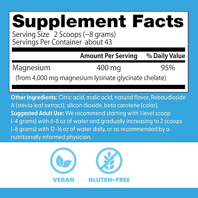 Doctor's Best High Absorption Magnesium Powder (Peach Flavored) 100% Chelated TRACCS, Not Buffered, Headaches, Muscle, Vegan, Peach Flavor, 12.3 Ounce (Pack of 1)