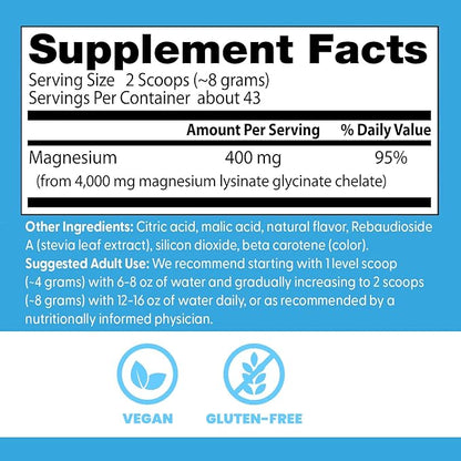 Doctor's Best High Absorption Magnesium Powder (Peach Flavored) 100% Chelated TRACCS, Not Buffered, Headaches, Muscle, Vegan, Peach Flavor, 12.3 Ounce (Pack of 1)