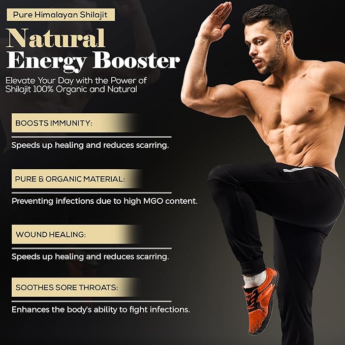 Himalayan Shilajit Gummies Gold – No Added Sugar – Ashwagandha, Gokshura, Fulvic Acid & 85+ Trace Minerals – Natural Supplement for Men & Women – 70 Vegan Gummies – Non-GMO & Organic