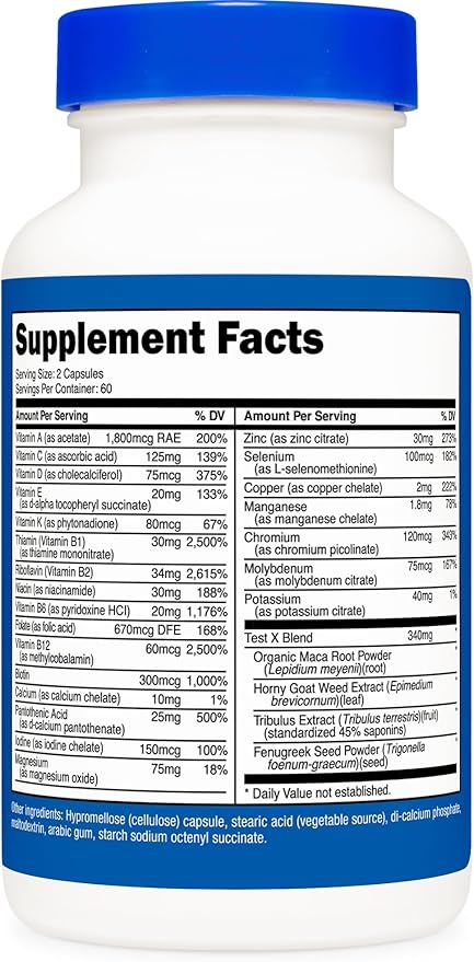 Nutricost Multivitamin for Men 120 Capsules - Vitamins and Minerals for The Healthy Man