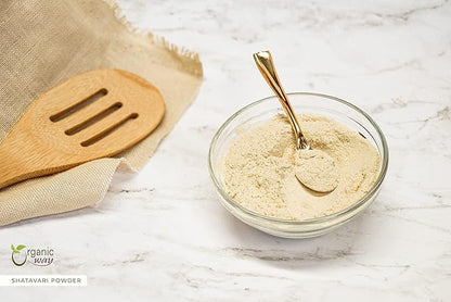 Organic Way Shatavari Powder (Asparagus racemosus) - Kosher & USDA Certified | Vegan, Non-GMO & Gluten Free | Tested for Heavy Metal and Purity | Resealable Bag | 100% Raw from India (1/4LBS / 4Oz)