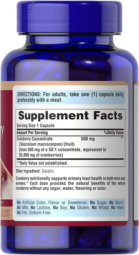 Puritan's Pride One A Day Cranberry - 120 Capsules Supports Urinary Health