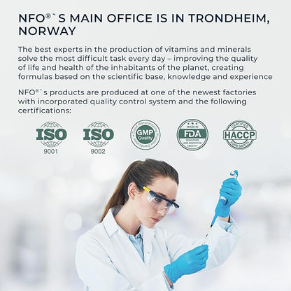 NFO Gentle Iron [100 Tablets] Norwegian Natural High Dose Iron Complex with The Patented Ferrochel Formula The Most bioavailable Form Against Iron Deficiency More efficient by 90% Suitable for Vegans