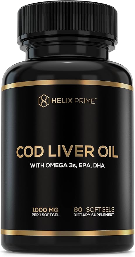 Cod Liver Oil Extra Virgin Artic Softgels Omega 3, EPA, DHA