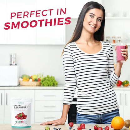 Cranberry Powder & Lions Mane (1-Month Supply) Mindful Cranberry Bundle of Organic Cranberry Concentrate Powder 50:1 Extract (100 Scoops) & Organic Lions Mane Mushroom 10:1 Extract (60 Caps)