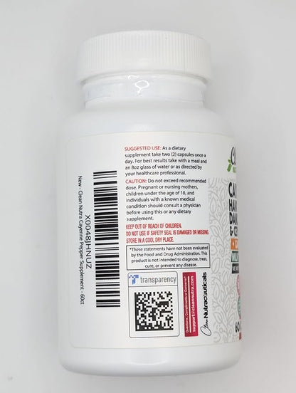 Clean Nutra Cayenne Pepper Capsules Supplement with Hawthorn Berry, Dandelion Root, Ceylon Cinnamon, Garlic, Ginger, Berberine, Apple Cider Vinegar, Milk Thistle, Beet Root, Aloe Vera Pills & More