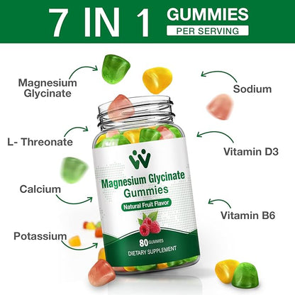 Magnesium Glycinate Gummies for Adults & Kids
