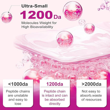 Hydrolyzed Collagen for Women Multi Collagen Peptides Complex Softgels 2000mg Collagen Supplement Type I II III V X with Hyaluronic Acid Biotin Vitamin C - Support Skin Hair Nail Health | 240 Count