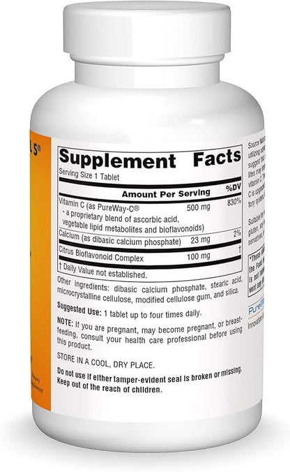 Source Naturals Metabolic C 500mg Vitamin C - 180 Tablets