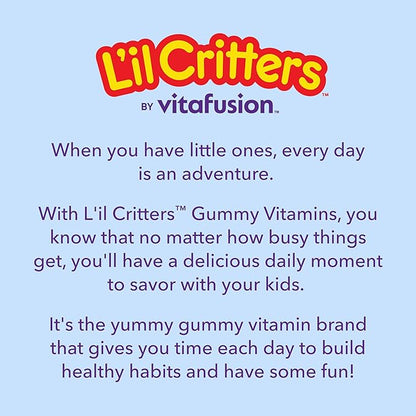L'il Critters Frozen Daily Kids Multivitamin Gummies Assorted Berry Flavors for Ages 2+ Toddlers and Kids, Disney Multivitamin Gummies with 11 Essential Nutrients, 30-60 Day Supply, 60 Gummies