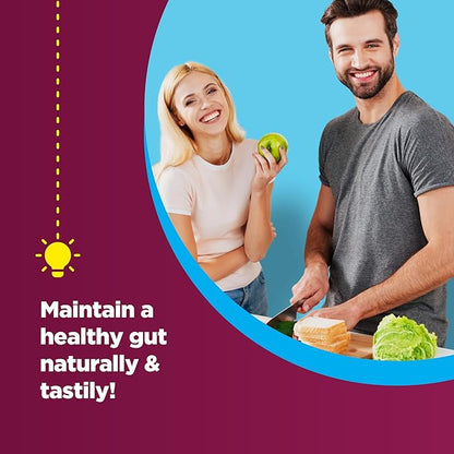 Advanced Fiber Gummies for Adults - Chicory Root Supplement with Prebiotic Support & Coconut Oil for Gut & Digestive Health - Soluble Digestion Capsules for Stomach Regulation & Immune Aid - 60 Ct