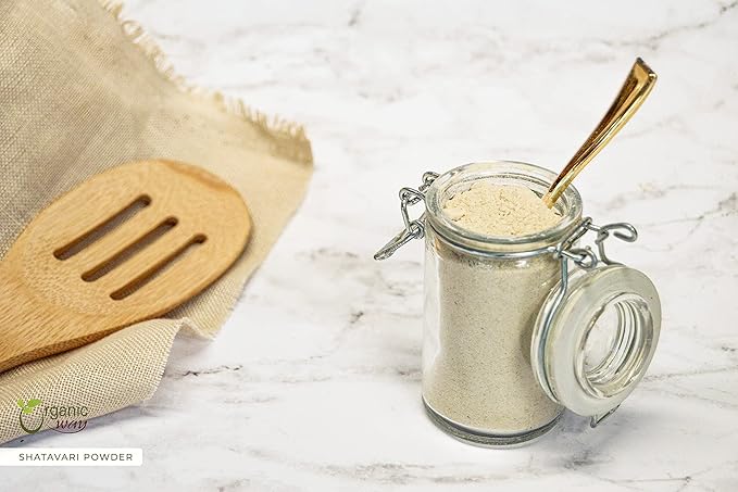 Organic Way Shatavari Powder (Asparagus racemosus) - Kosher & USDA Certified | Vegan, Non-GMO & Gluten Free | Tested for Heavy Metal and Purity | Resealable Bag | 100% Raw from India (1/4LBS / 4Oz)