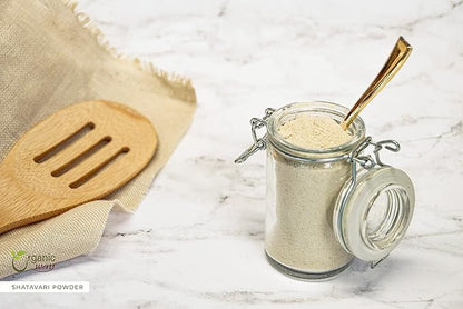 Organic Way Shatavari Powder (Asparagus racemosus) - Kosher & USDA Certified | Vegan, Non-GMO & Gluten Free | Tested for Heavy Metal and Purity | Resealable Bag | 100% Raw from India (1/4LBS / 4Oz)