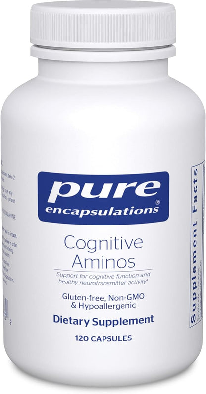 Pure Encapsulations Cognitive Aminos | Hypoallergenic Supplement for Cognitive Function Support | 120 Capsules