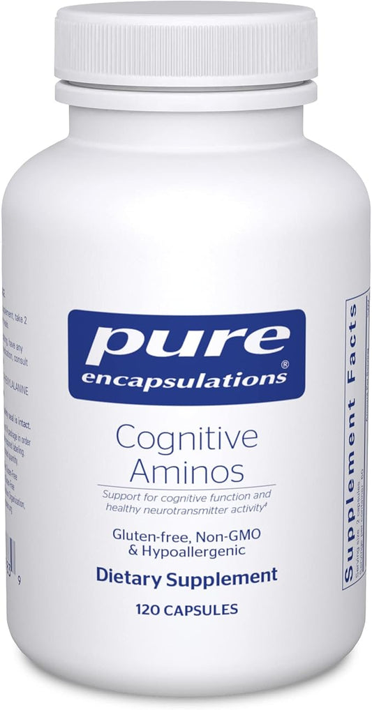 Pure Encapsulations Cognitive Aminos | Hypoallergenic Supplement for Cognitive Function Support | 120 Capsules