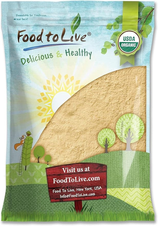 Food to Live - Organic Lion's Mane Mushroom Powder, 8 Pounds - Elevate Your Brain Wellness with Premium, Non-GMO, Natural and Vegan Superfood to Better Focus