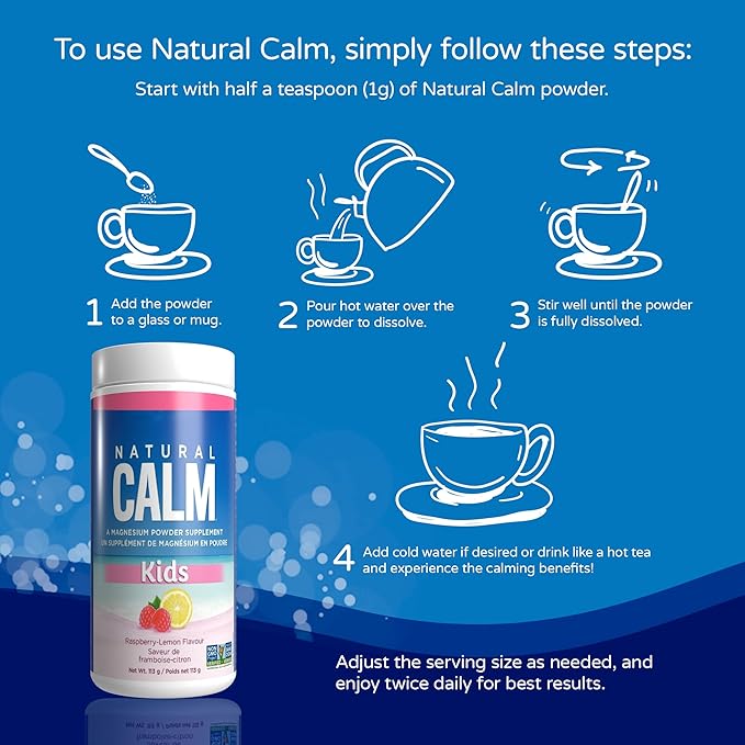 Natural Vitality Magnesium Citrate Powder Kids Calm, 113 GR
