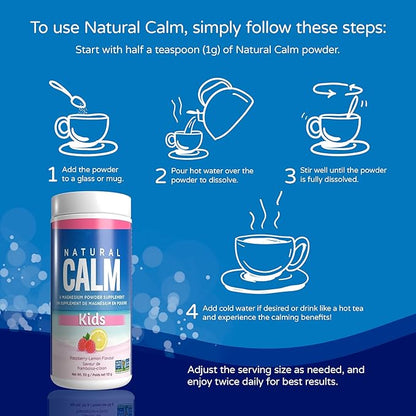 Natural Vitality Magnesium Citrate Powder Kids Calm, 113 GR