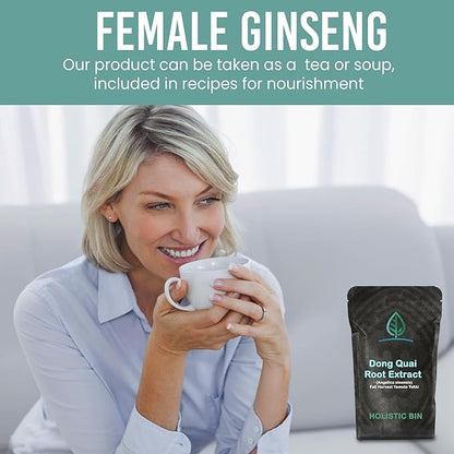 Holistic Bin Dong Quai Root Powder Extract – Wild Harvested Angelica Sinensis – Female Ginseng Herb for Women’s Health & Tea – Extracted for Enhanced Absorption – Grown in Japan – 80 Grams