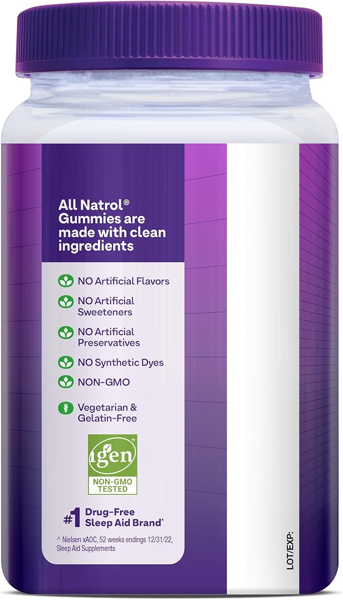 Natrol Melatonin Gummies, Sleep Support for Adults, Melatonin 10 mg, 140 Strawberry-Flavored, Up to 70 Days